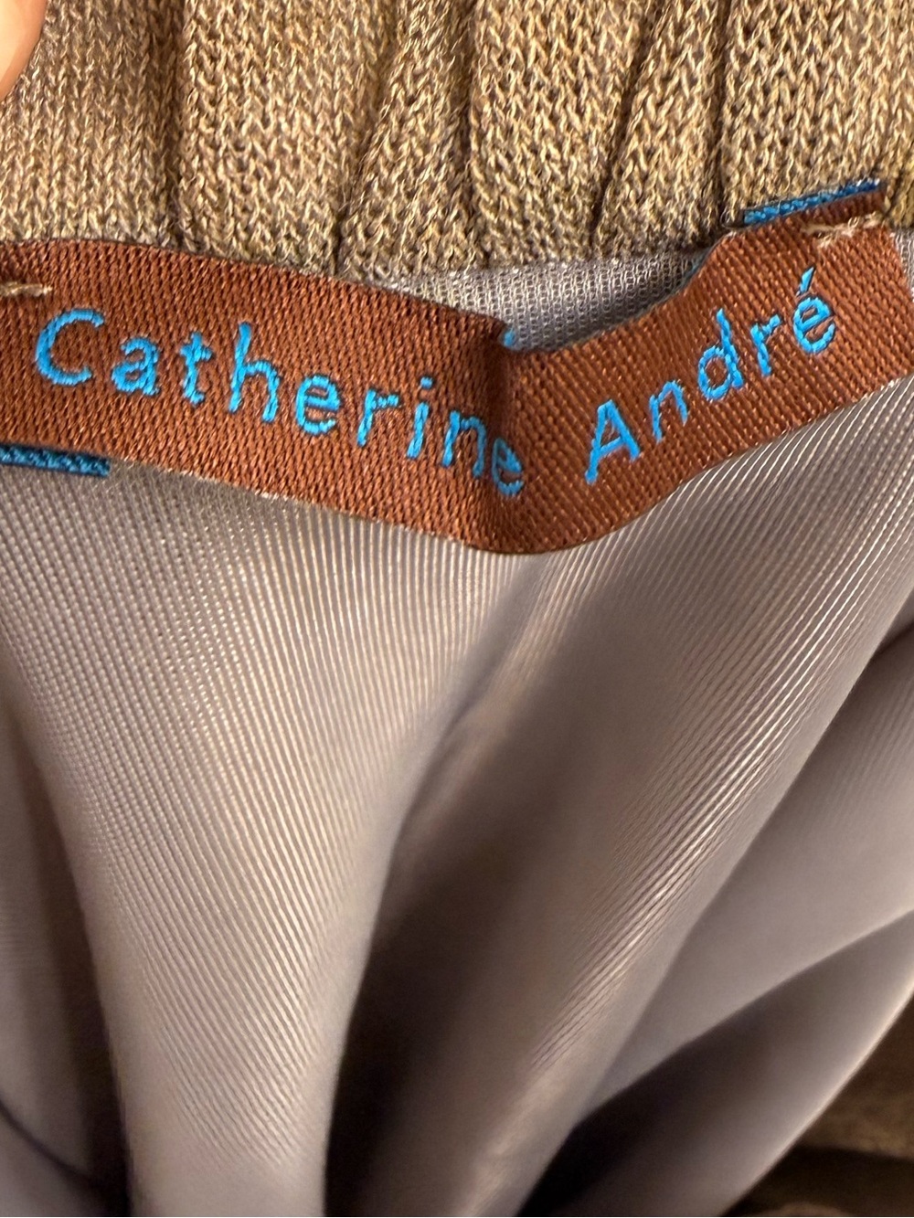 Catherine Andre Viscose Skirt Lined pockets sz M - Picture 5 of 7
